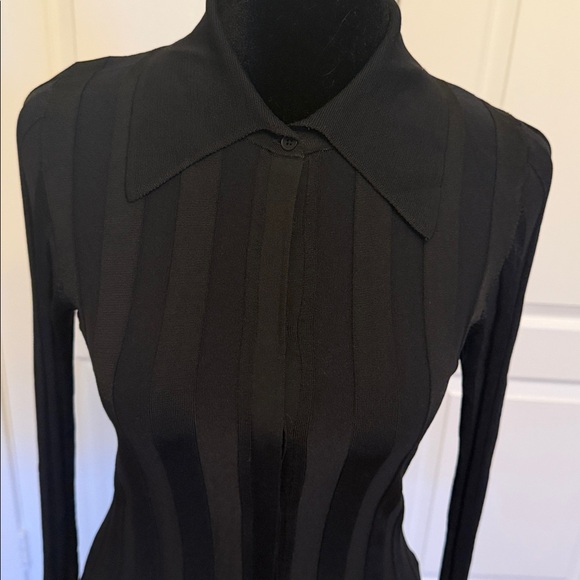 SANDRO Aurel Ribbed Collared Cardigan - Picture 7 of 13